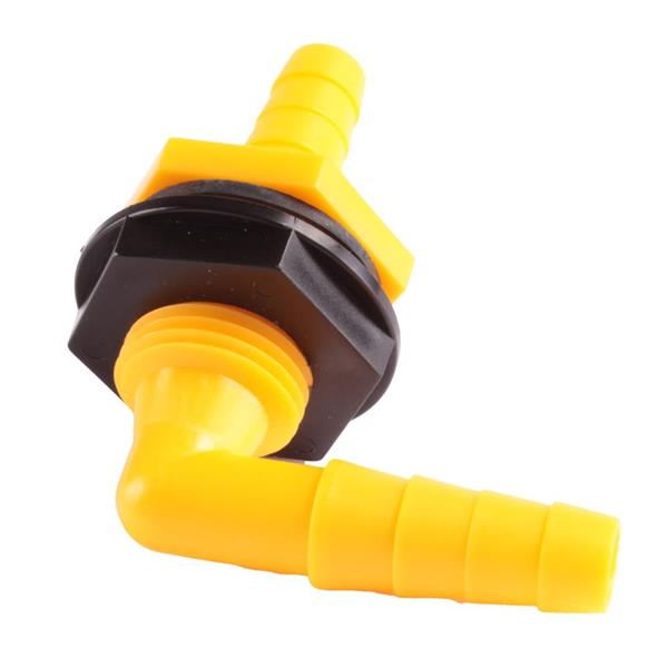 Grote foto watertankdoorvoer haaks geel caravans en kamperen caravan accessoires