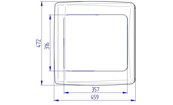 Grote foto thule vent 12v translucent 40x40cm caravans en kamperen caravan accessoires