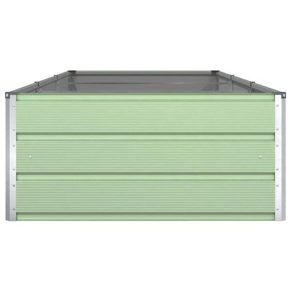 Grote foto vidaxl plantenbak pastelgroen 290 x 100 x 45 cm gegalvaniseerd staal tuin en terras overige tuin en terras