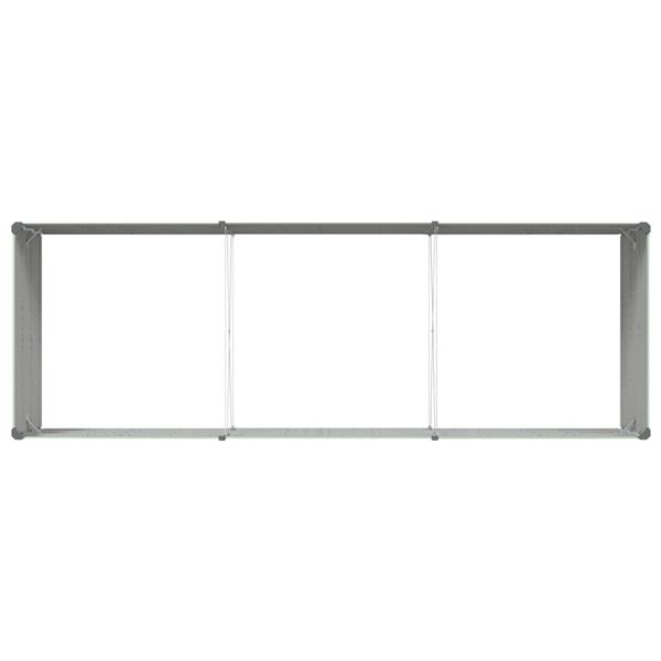 Grote foto vidaxl plantenbak pastelgroen 290 x 100 x 45 cm gegalvaniseerd staal tuin en terras overige tuin en terras