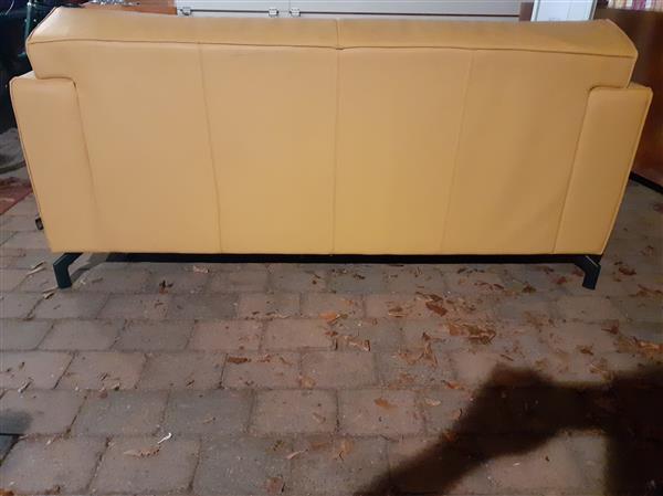 Grote foto mooie leren tweezitsbank huis en inrichting bankstellen