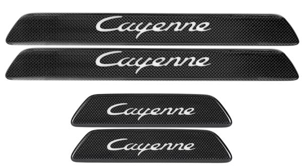 Grote foto dit betreft een porsche cayenne cayenne coupe carbon instaplijsten set auto onderdelen tuning en styling