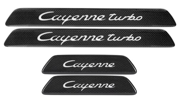 Grote foto dit betreft een porsche cayenne cayenne coupe carbon instaplijsten set auto onderdelen tuning en styling