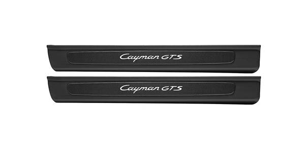Grote foto dit betreft een set porsche 981 718 cayman boxster carbon instap lijsten auto onderdelen tuning en styling