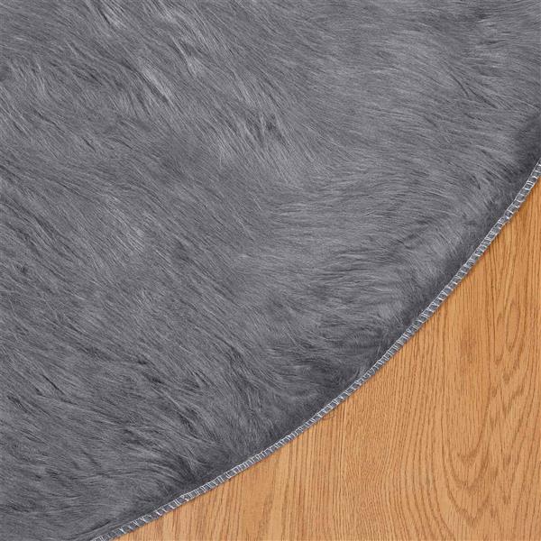 Grote foto vidaxl tapijt van imitatie tafalla antracietkleurig 80 cm polyester huis en inrichting vloerbedekking en kleden