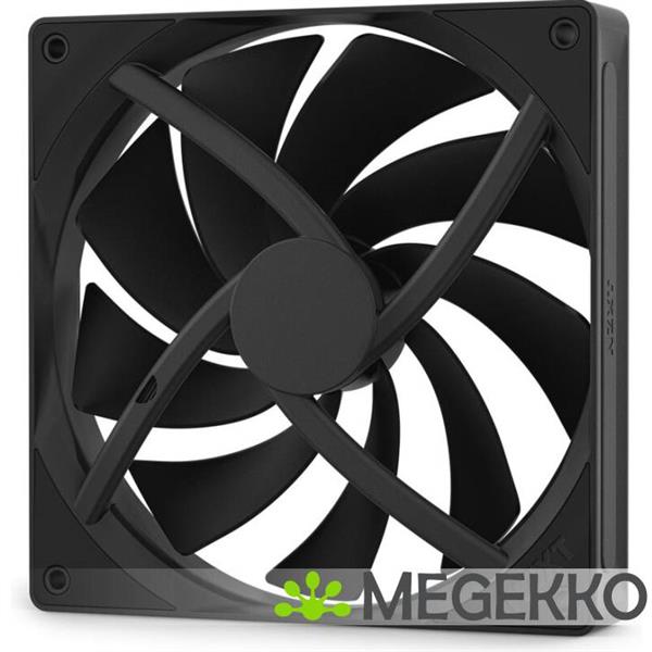 Grote foto nzxt f140q 140mm black quiet airflow computers en software overige computers en software