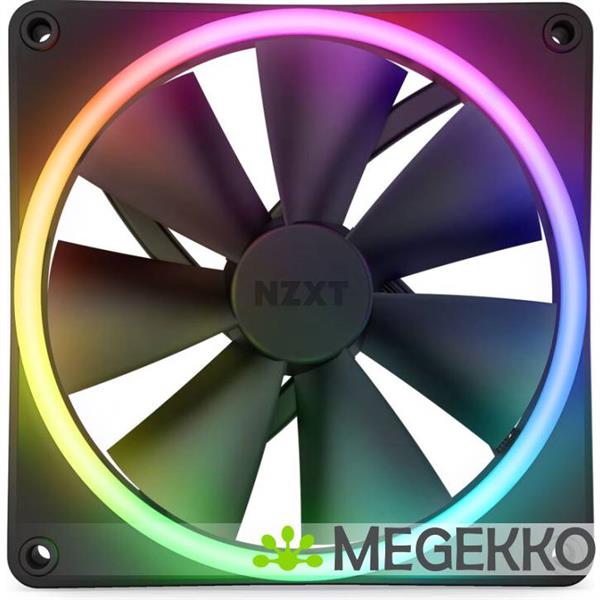 Grote foto nzxt f140 rgb duo 140mm rgb fan single black computers en software overige computers en software