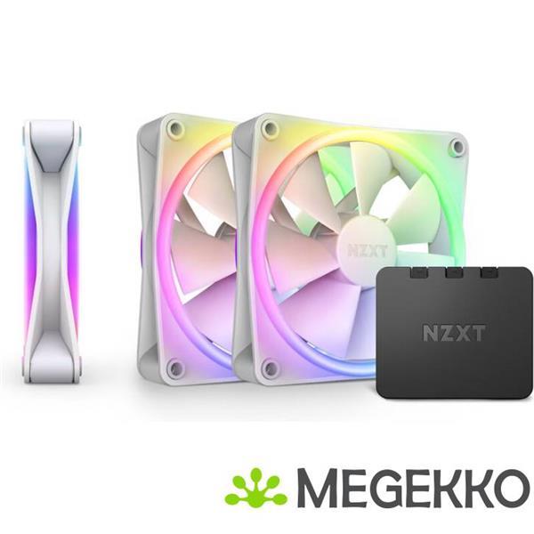 Grote foto nzxt f120 rgb duo 120mm rgb fan triple white computers en software overige computers en software