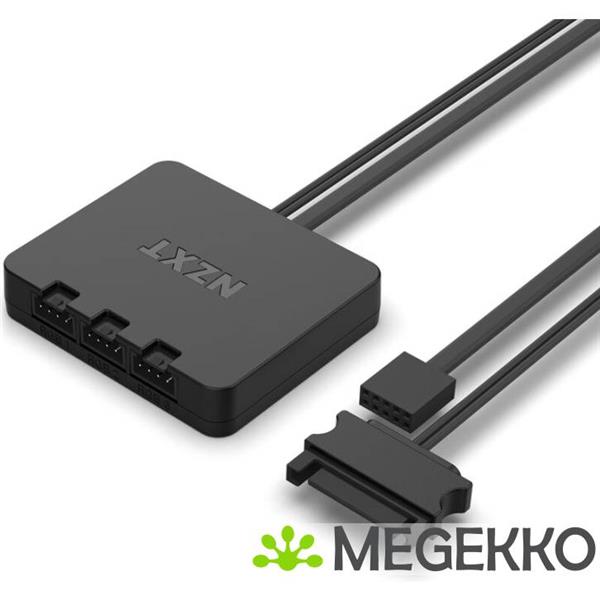 Grote foto nzxt f120 rgb duo 120mm rgb fan triple black computers en software overige computers en software