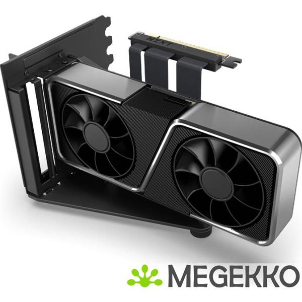 Grote foto nzxt vertical gpu mounting kit h5 h6 h7 h9 black computers en software behuizingen en kasten