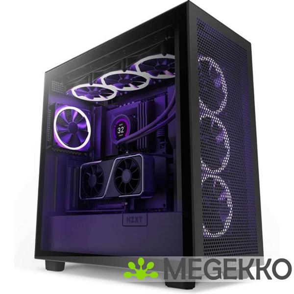 Grote foto nzxt vertical gpu mounting kit h5 h6 h7 h9 black computers en software behuizingen en kasten