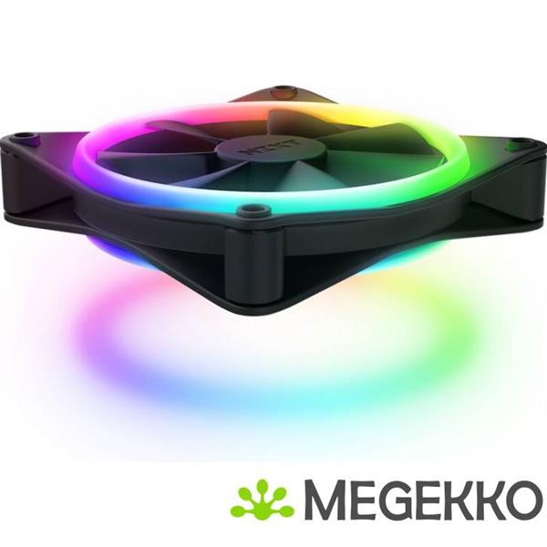 Grote foto nzxt f120 rgb duo 120mm rgb fan triple black computers en software overige computers en software