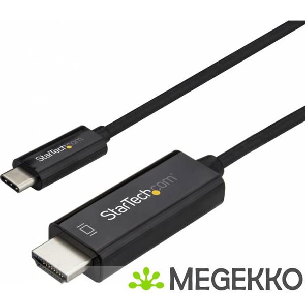 Grote foto startech.com 3m usb c naar hdmi kabel 4k bij 60hz zwart computers en software overige computers en software
