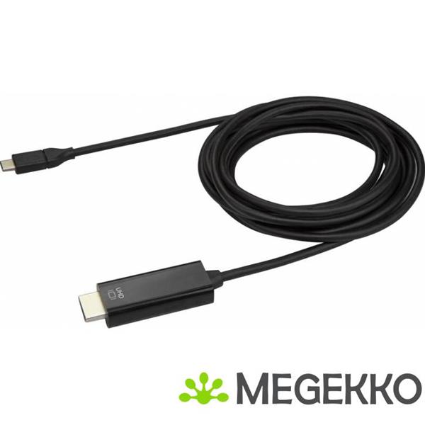 Grote foto startech.com 3m usb c naar hdmi kabel 4k bij 60hz zwart computers en software overige computers en software