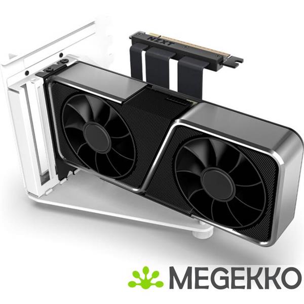 Grote foto nzxt vertical gpu mounting kit h5 h6 h7 h9 white computers en software behuizingen en kasten