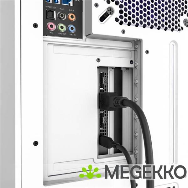 Grote foto nzxt vertical gpu mounting kit h5 h6 h7 h9 white computers en software behuizingen en kasten