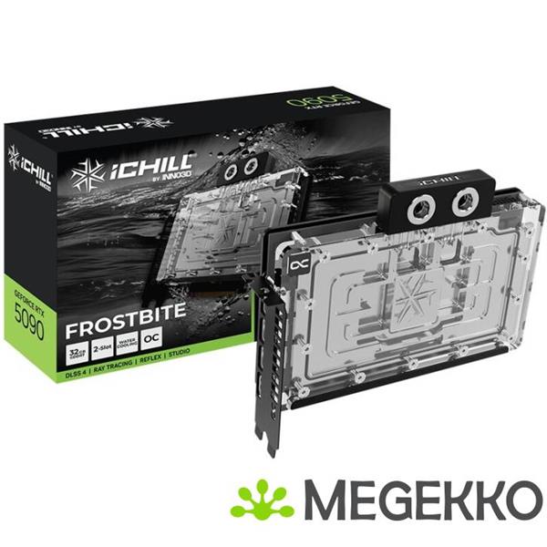 Grote foto inno3d geforce rtx 5090 ichill frostbite 32gb computers en software videokaarten