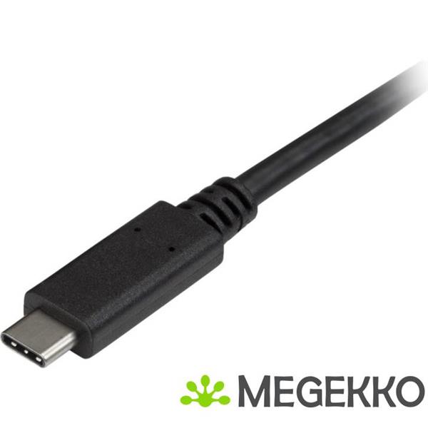 Grote foto startech.com usb315cb2m 2m usb c usb b zwart usb kabel computers en software overige computers en software