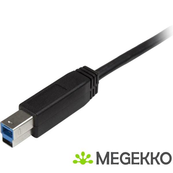 Grote foto startech.com usb315cb2m 2m usb c usb b zwart usb kabel computers en software overige computers en software