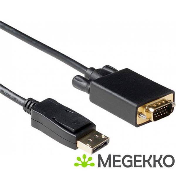 Grote foto act 2 meter verloop kabel displayport male naar vga male computers en software overige computers en software