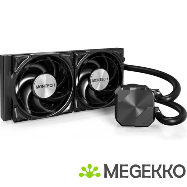 Grote foto montech hyperflow silent 240 zwart computers en software overige computers en software