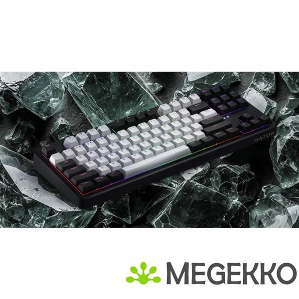 Grote foto hator rockfall 3 tkl wireless mechanisch hotswap toetsenbord wit computers en software toetsenborden