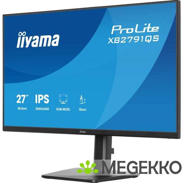 Grote foto iiyama prolite xb2791qs b1 27 quad hd ips monitor computers en software overige computers en software