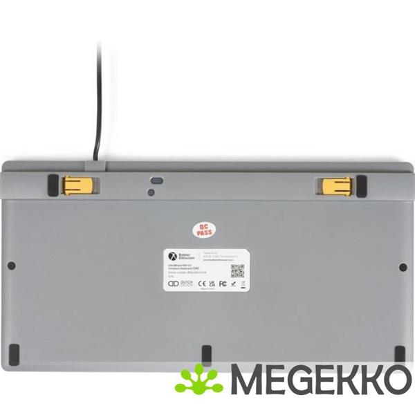 Grote foto bakkerelkhuizen ultraboard 950 v2 toetsenbord kantoor usb qwerty amerikaans engels donkergrijs lich computers en software toetsenborden