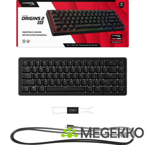 Grote foto hyperx origins 2 65 fr azerty bedraad toetsenbord computers en software toetsenborden