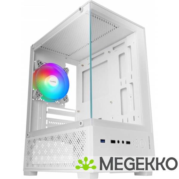 Grote foto mars gaming mc se2 mini tower wit computers en software behuizingen en kasten