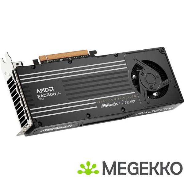 Grote foto asrock radeon ai pro r9700 creator amd 32 gb gddr6 computers en software videokaarten