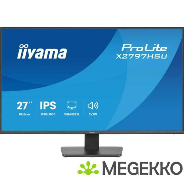 Grote foto iiyama prolite x2797hsu b1 27 full hd ips monitor computers en software overige computers en software