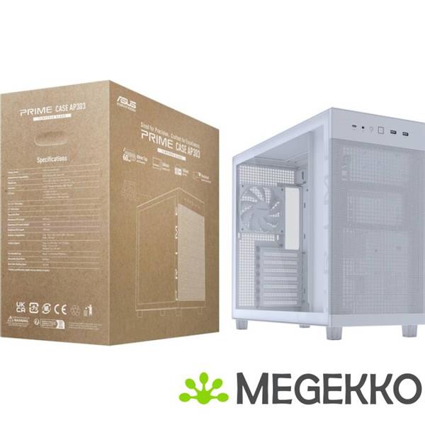 Grote foto asus prime ap303 tg white wit computers en software behuizingen en kasten