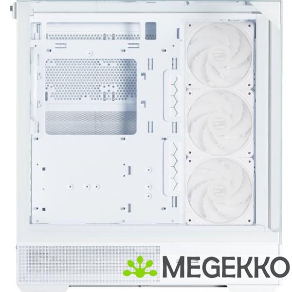 Grote foto zalman p40 prism plus white midi tower wit computers en software behuizingen en kasten