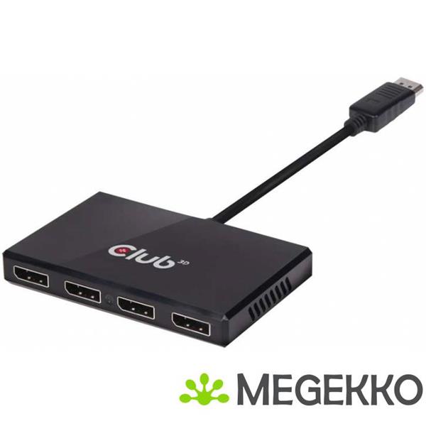 Grote foto club3d multi stream transport mst hub displayport 1.2 quad monitor usb powered computers en software overige computers en software