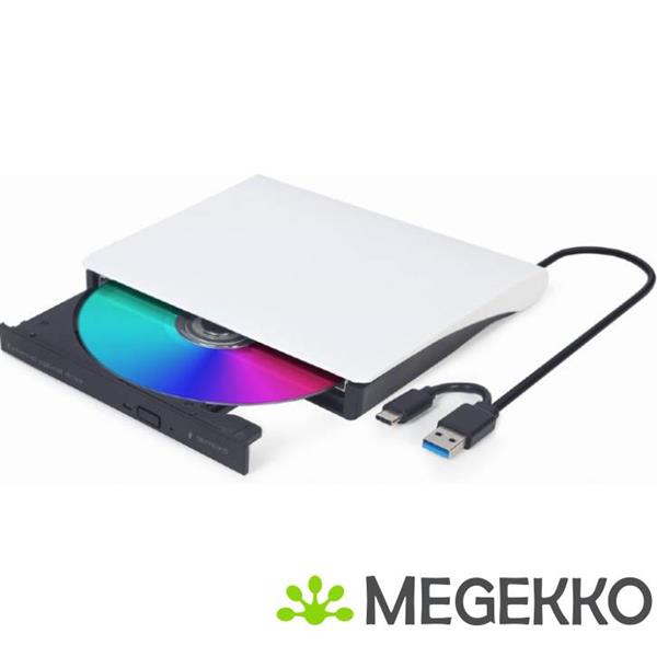 Grote foto gembird dvd usb 031 bw optisch schijfstation intern dvdrw zwart computers en software overige computers en software