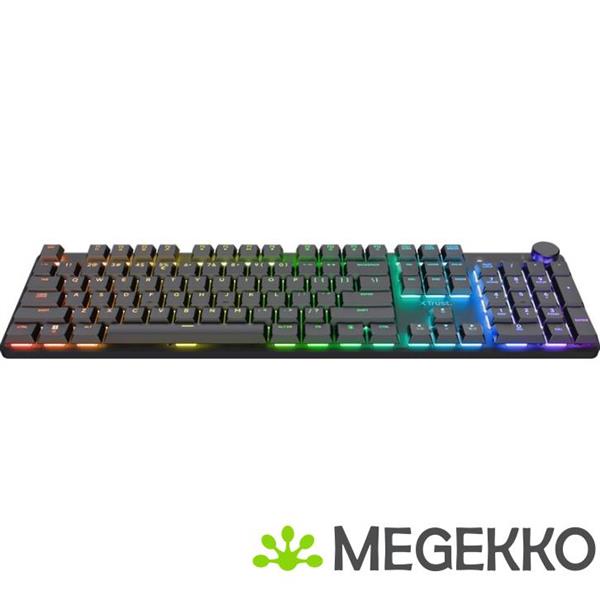 Grote foto trust gxt 868 torix low profile toetsenbord draadloos zwart computers en software toetsenborden