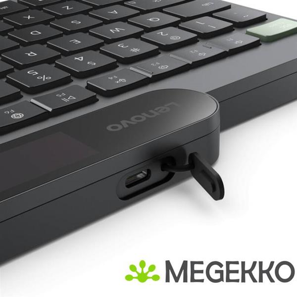 Grote foto lenovo self charging bluetooth keyboard zwart computers en software toetsenborden