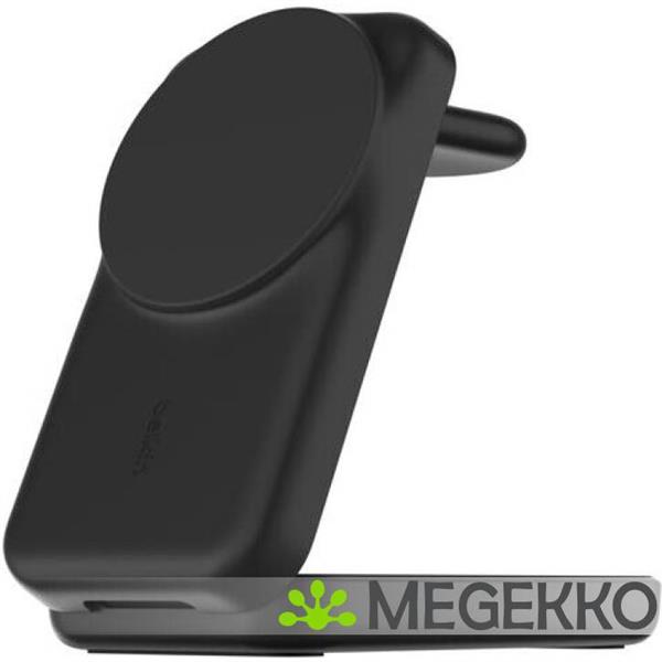 Grote foto belkin ultracharge 25w qi2 3in1 magnetic charger eu black square binnen audio tv en foto algemeen