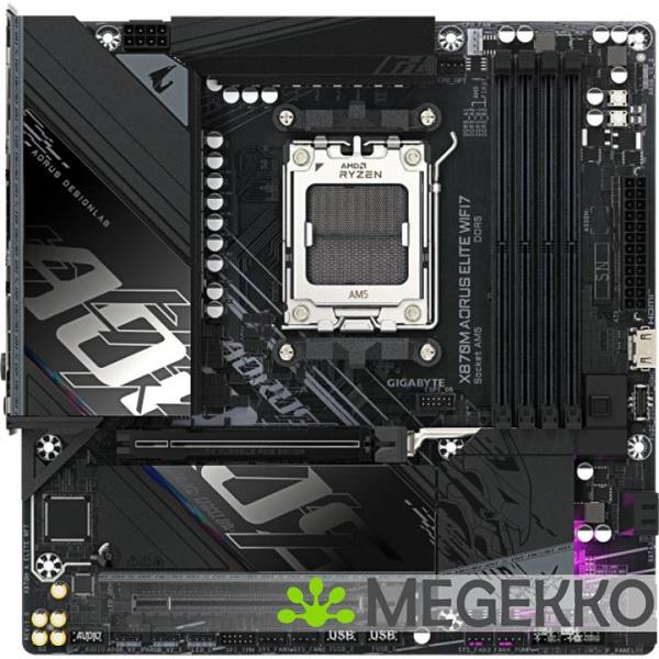 Grote foto gigabyte x870m aorus elite wifi7 computers en software moederborden