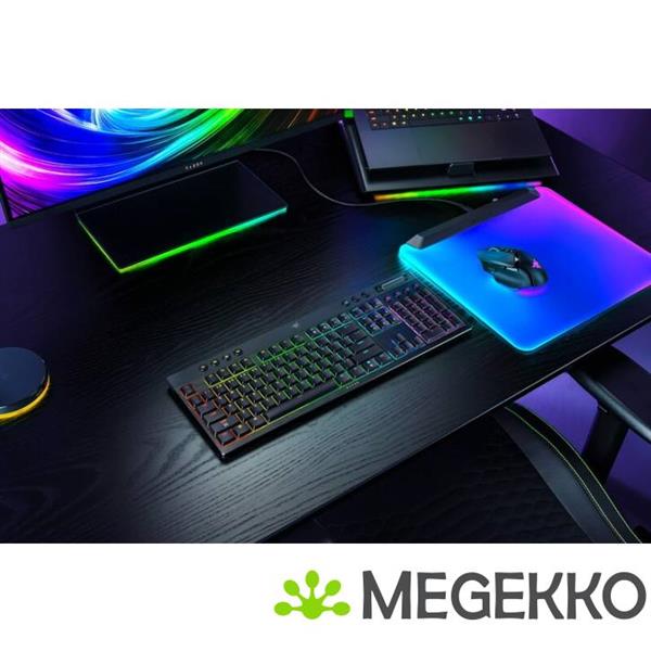 Grote foto razer blackwidow v4 low profile hyperspeed green clicky toetsenbord computers en software toetsenborden