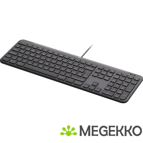 Grote foto logitech k620 signature slim toetsenbord bedraad grafiet computers en software toetsenborden