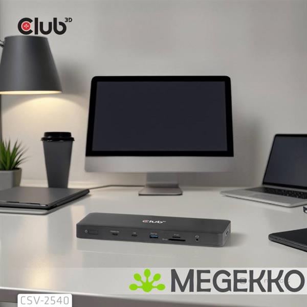 Grote foto club3d 14 in 1 usb c quad display dockingstation computers en software overige computers en software