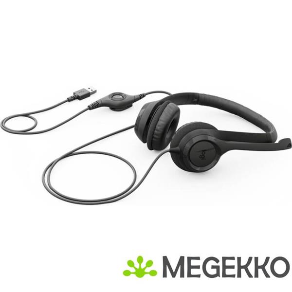 Grote foto logitech h390 bedraad zwart audio tv en foto koptelefoons