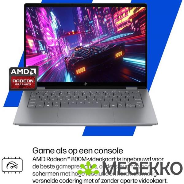 Grote foto hp omnibook x flipngai 14 fk0070nd copilot 14 amd ryzen ai 7 computers en software overige computers en software