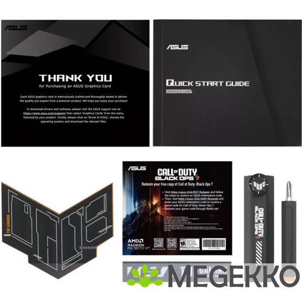 Grote foto asus tuf gaming radeon rx 9070 xt 16gb oc cod bo7 edition computers en software videokaarten