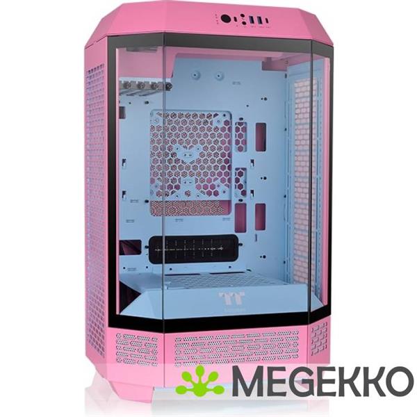 Grote foto thermaltake the tower 300 bubble pink computers en software behuizingen en kasten
