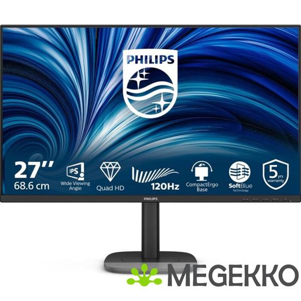 Grote foto philips 27b2n3500j 00 27 quad hd 120hz ips monitor computers en software overige computers en software