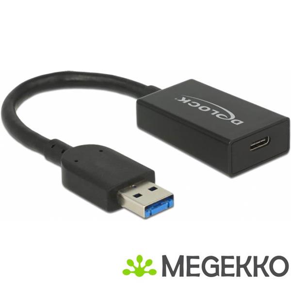 Grote foto delock 65698 converter usb 3.2 gen 2 type a male usb type c female actief zwart 15cm computers en software overige computers en software
