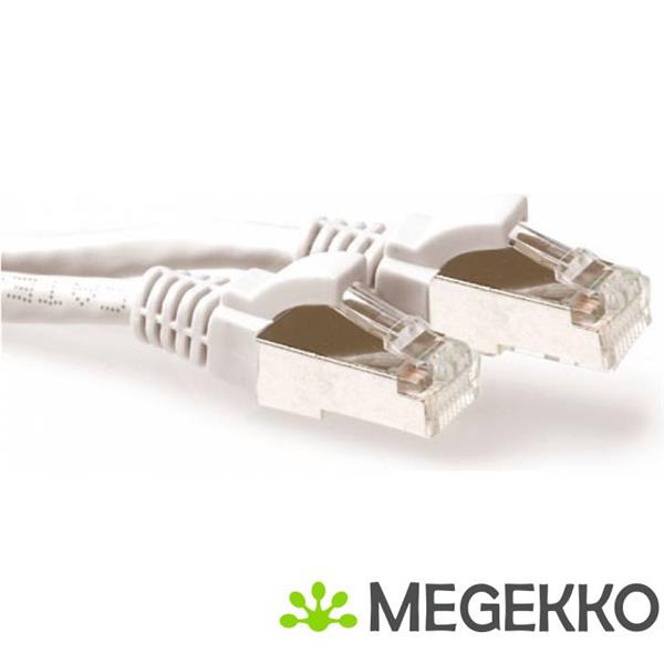 Grote foto act witte 5 meter lszh sftp cat6a patchkabel snagless met rj45 connectoren computers en software netwerkkaarten routers en switches